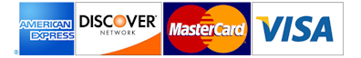 Logos of various credit cards.